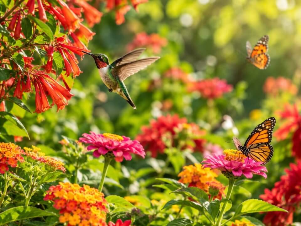 Plantas que Atraem Beija-flores e Borboletas: o Guia da Primavera