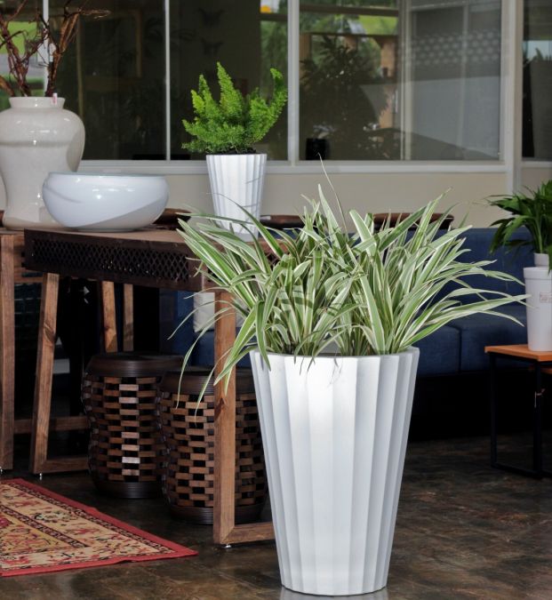 Sítio da Mata - VASO CRETA CONICO 24 BRANCO