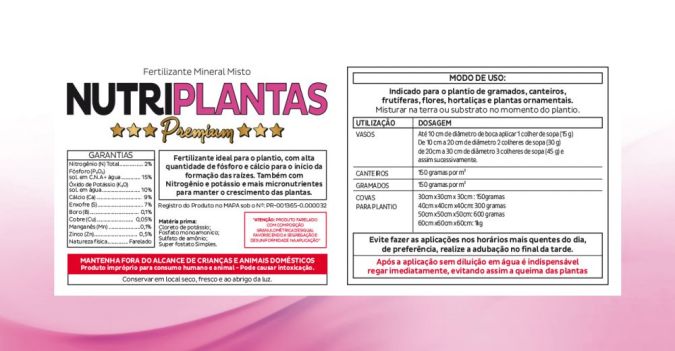 FERTILIZANTE NUTRIPLANTAS 02-15-10 - 1 KG POTE UNICA