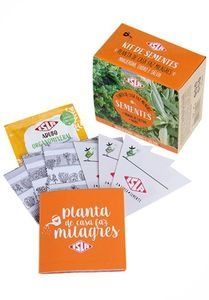 KIT DE SEMENTES "Planta de casa faz milagre Manjerona, Endro e Sálvia"