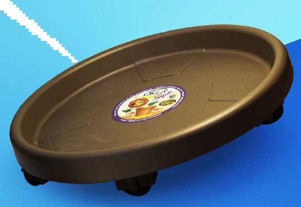 Sítio da Mata - PRATO COM RODAS TG TABACO 30 cm