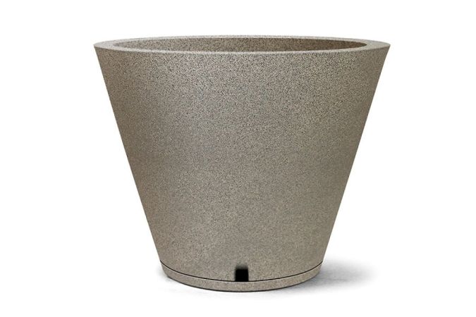 VASO PETRA CONE 30 C/ PRATO GRANITO