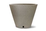 Sítio da Mata - VASO PETRA CONE 30 C/ PRATO GRANITO
